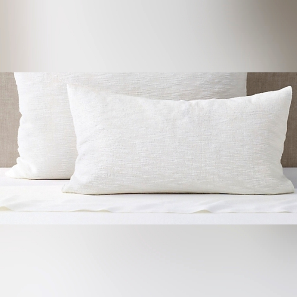 (363) restoration hardware cotton linen sham